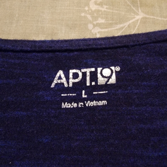 Apt. 9 Deep Blue V-Neck Top - Picture 6 of 7
